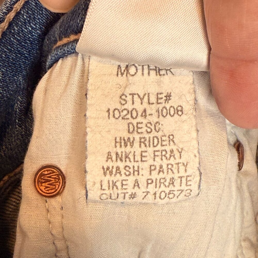 Mother High Waisted Rider Ankle Fray, 28 - Picture 11 of 12